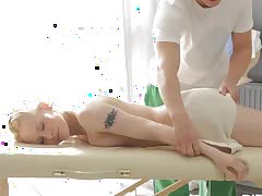 DirtyFlix video 'Teen blonde hottie have sex on a folding massage table'